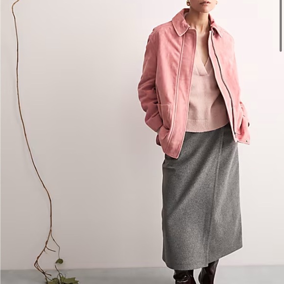 JAEGER Pink Leather Jacket - Picture 2 of 9